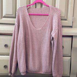 Mauve knitted sweater- Medium- worn twice